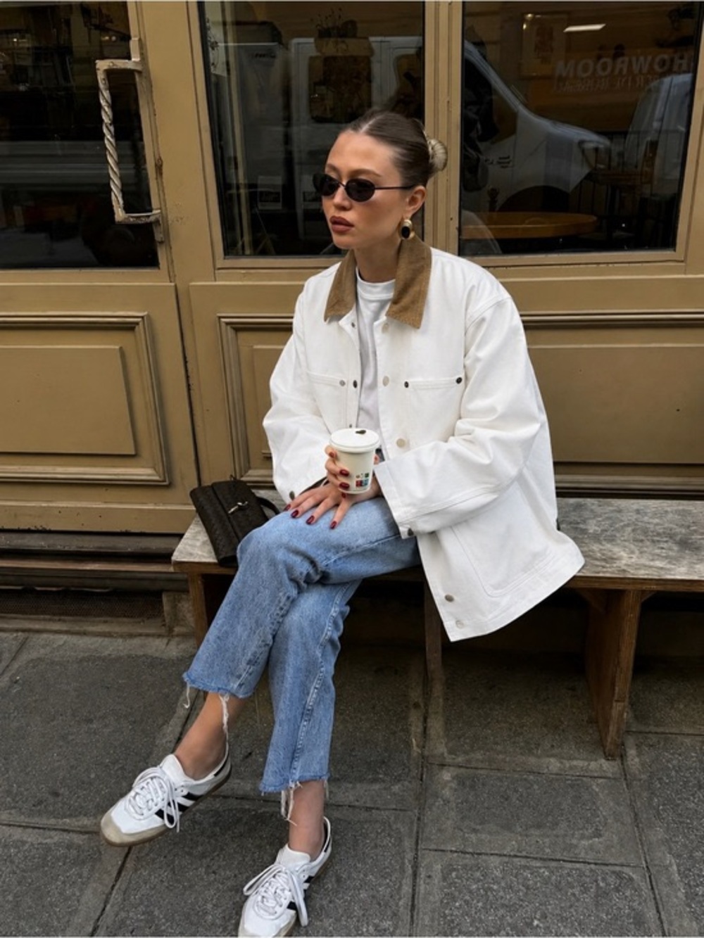 NWT Aritzia TNA Lightweight Barnett Chore Jacket - White